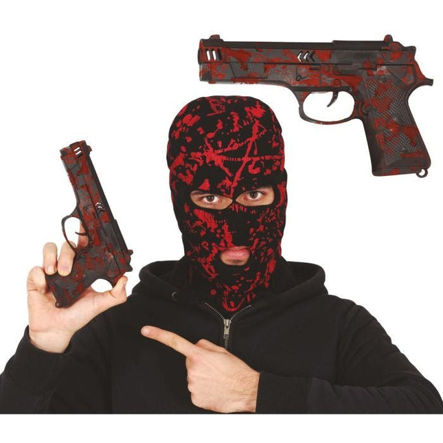 Halloween Nep Pistool Bloederig 22cm van Fiestas Guirca koop je bij Partywinkel