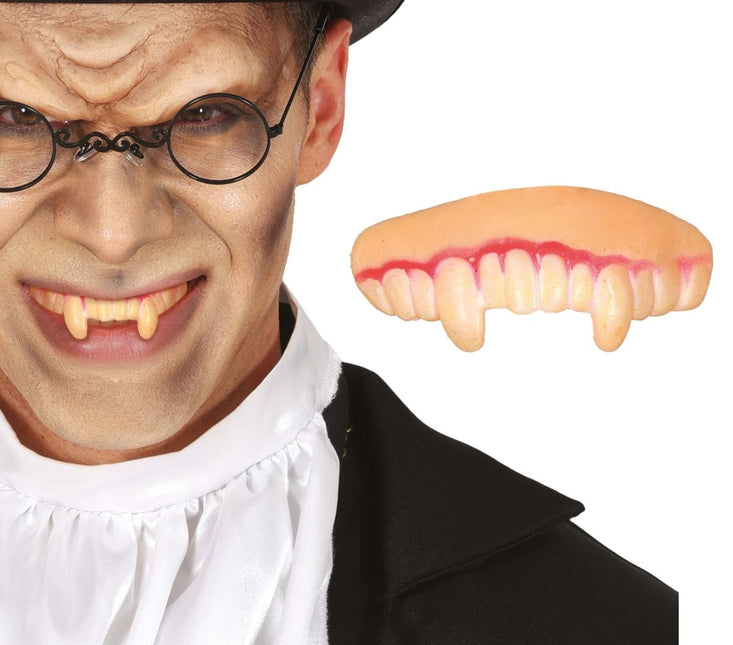 Halloween Nep Tanden Geel Vampier van Fiestas Guirca koop je bij Partywinkel