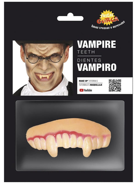 Halloween Nep Tanden Wit Vampier van Fiestas Guirca koop je bij Partywinkel