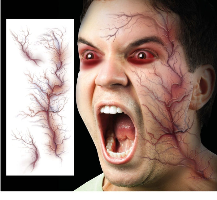Halloween Nep Tattoo Ader 30cm van Fiestas Guirca koop je bij Partywinkel