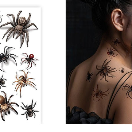 Halloween Nep Tattoo Spinnen van Fiestas Guirca koop je bij Partywinkel