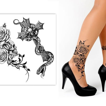 Halloween Nep Tattoo Zwart 2st van Fiestas Guirca koop je bij Partywinkel