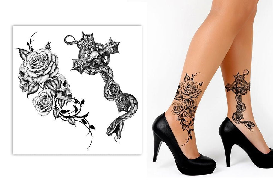 Halloween Nep Tattoo Zwart 2st van Fiestas Guirca koop je bij Partywinkel
