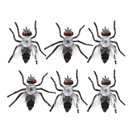 Halloween Nep Vliegen 5,5cm 6st van Widmann koop je bij Partywinkel