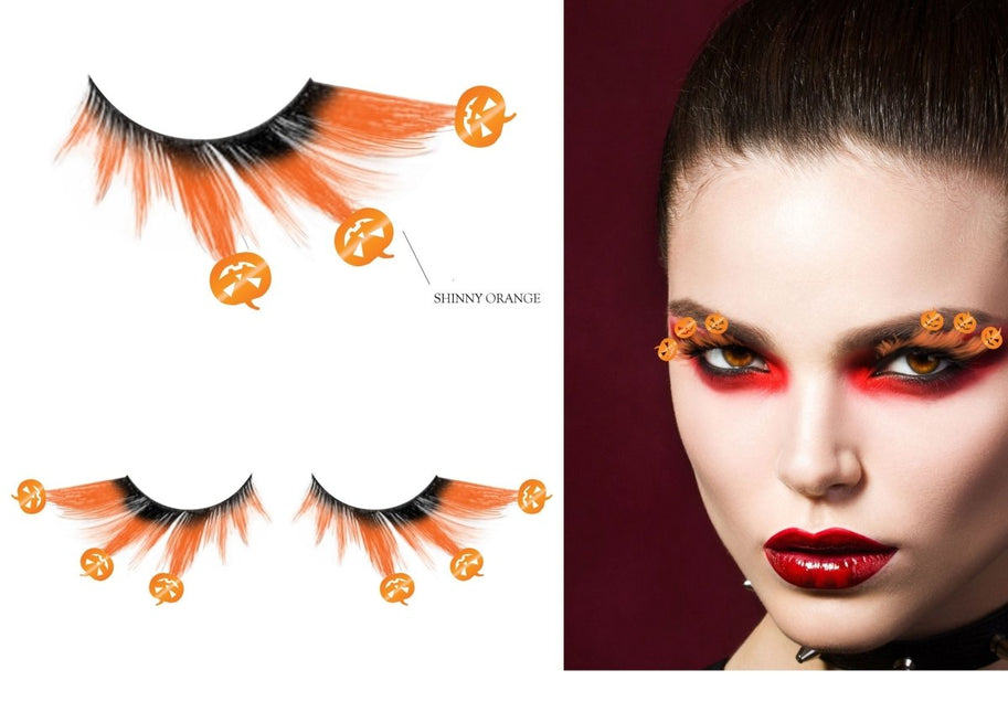 Halloween Nep Wimpers Pompoenen van Fiestas Guirca koop je bij Partywinkel