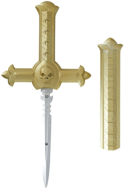 Halloween Nep Zwaard Dolk Kruis 26cm van Fiestas Guirca koop je bij Partywinkel