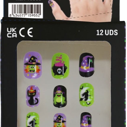 Halloween Nepnagels Kind Heksen van Fiestas Guirca koop je bij Partywinkel