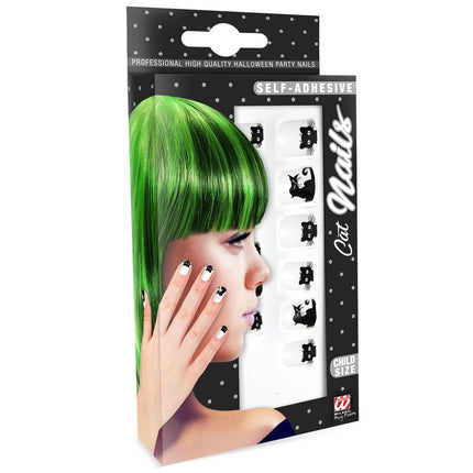 Halloween Nepnagels Kind Kat van Widmann koop je bij Partywinkel