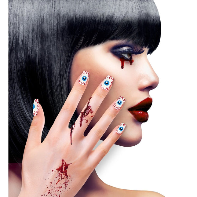 Halloween Nepnagels Ogen van Widmann koop je bij Partywinkel