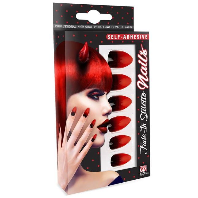 Halloween Nepnagels Rood van Widmann koop je bij Partywinkel