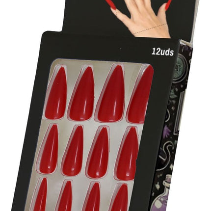 Halloween Nepnagels Rood Punt van Fiestas Guirca koop je bij Partywinkel