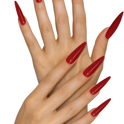 Halloween Nepnagels Rood Punt van Fiestas Guirca koop je bij Partywinkel