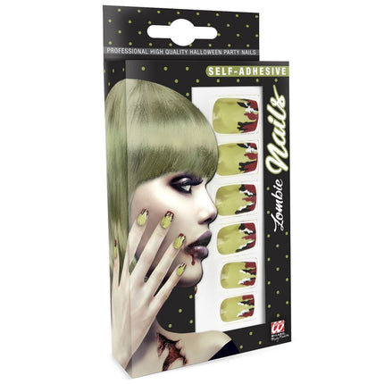 Halloween Nepnagels Zombie van Widmann koop je bij Partywinkel