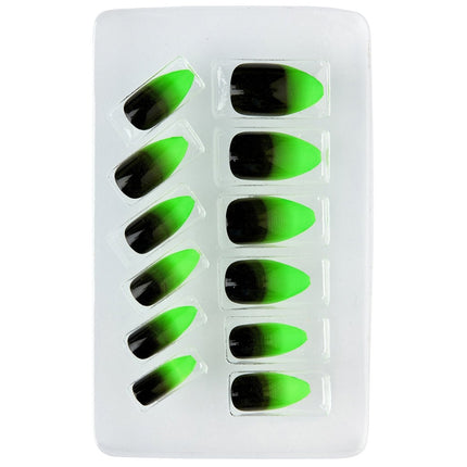 Halloween Nepnagels Zwart Groen van Widmann koop je bij Partywinkel