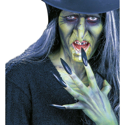 Halloween Nepnagels Zwart Heks van Widmann koop je bij Partywinkel
