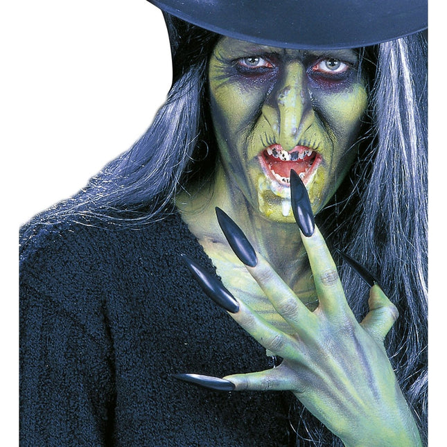 Halloween Nepnagels Zwart Heks van Widmann koop je bij Partywinkel