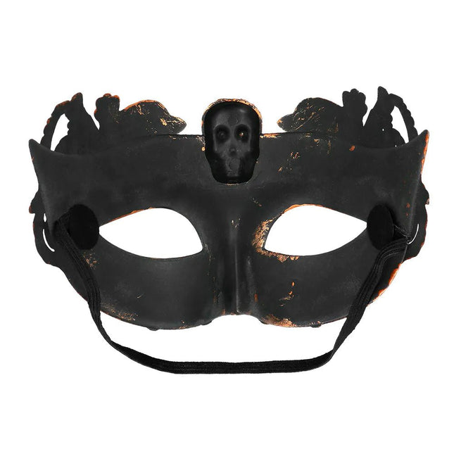 Halloween Oogmasker Bruin Doodshoofd van Boland koop je bij Partywinkel