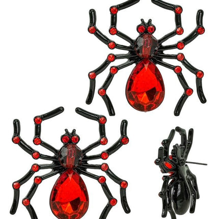 Halloween Oorbellen Rood Spin van Widmann koop je bij Partywinkel