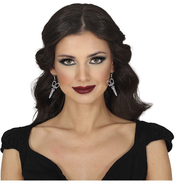 Halloween Oorbellen Schaar van Fiestas Guirca koop je bij Partywinkel
