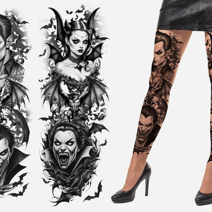 Halloween Panty Tattoo Effect Vampier van Fiestas Guirca koop je bij Partywinkel