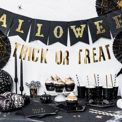Halloween Papieren Waaiers Set 32 - 40cm 2 delig van Partydeco koop je bij Partywinkel
