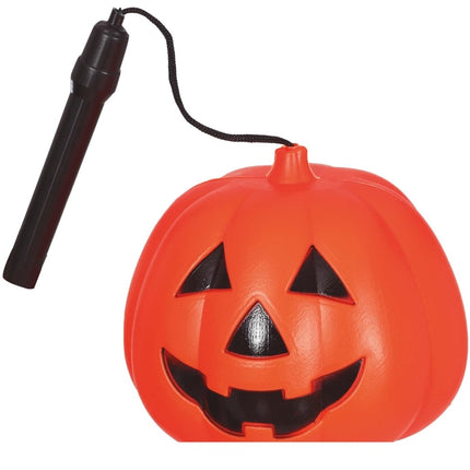 Halloween Pompoen Lampion met Licht 10cm van Fiestas Guirca koop je bij Partywinkel
