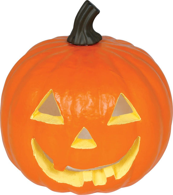 Halloween Pompoen Oranje Foam Met Licht 28cm van Fiestas Guirca koop je bij Partywinkel