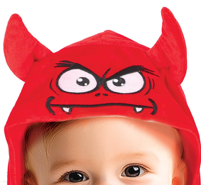 Halloween Poncho Baby Duivel van Fiestas Guirca koop je bij Partywinkel
