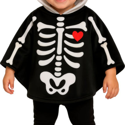 Halloween Poncho Baby Skelet van Fiestas Guirca koop je bij Partywinkel