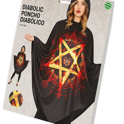 Halloween Poncho Dames Diabolic van Fiestas Guirca koop je bij Partywinkel