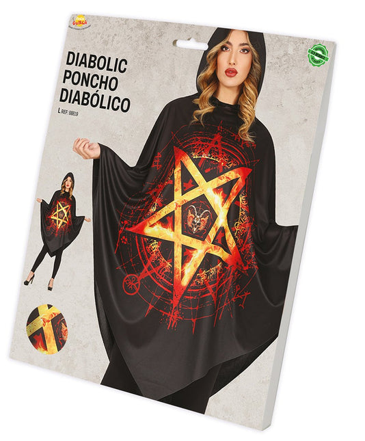 Halloween Poncho Dames Diabolic van Fiestas Guirca koop je bij Partywinkel