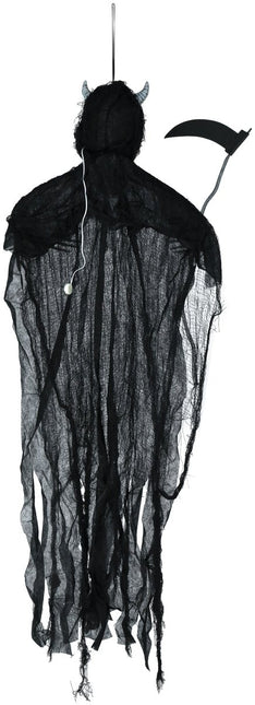 Halloween Pop Duivels Skelet Met Licht En Geluid 1,3m van Fiestas Guirca koop je bij Partywinkel