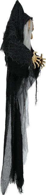 Halloween Pop Heks Met Licht, Geluid En Beweging 1,20m van Fiestas Guirca koop je bij Partywinkel