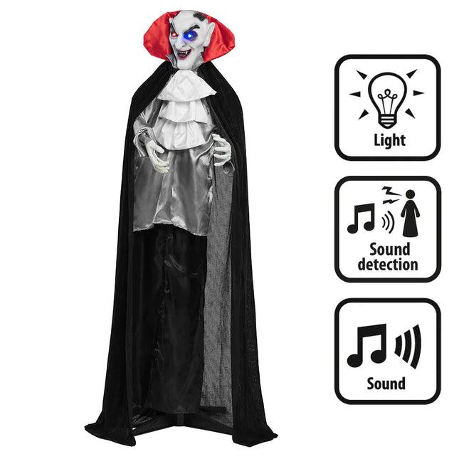 Halloween Pop Lachende Vampier 1,65m van Boland koop je bij Partywinkel