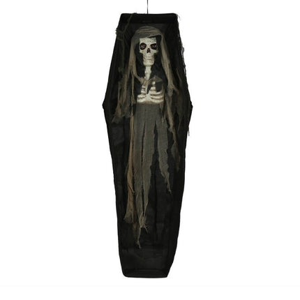 Halloween Pop Skelet In Doodskist 1,6m van Fiestas Guirca koop je bij Partywinkel
