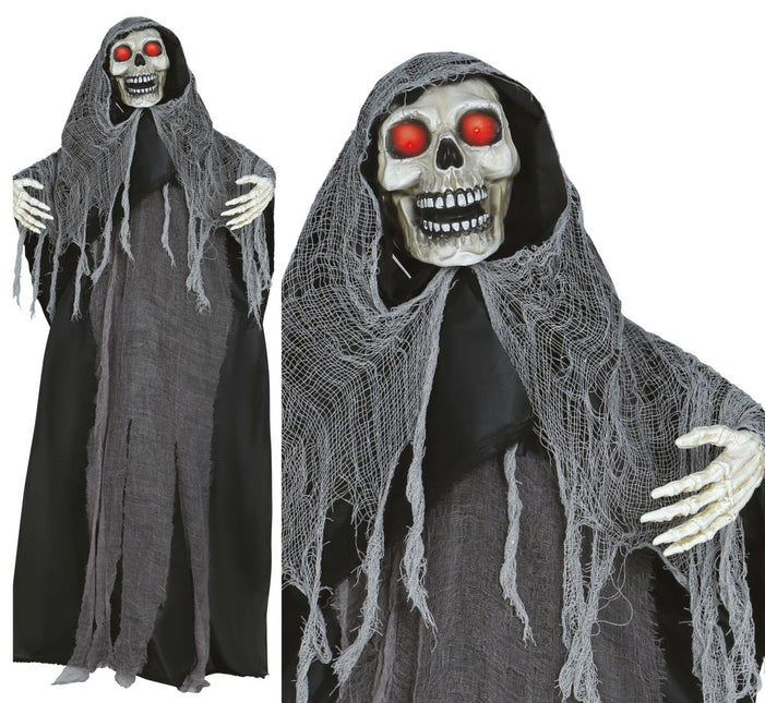 Halloween Pop Skelet Met Licht, Geluid En Beweging 1,7m van Fiestas Guirca koop je bij Partywinkel
