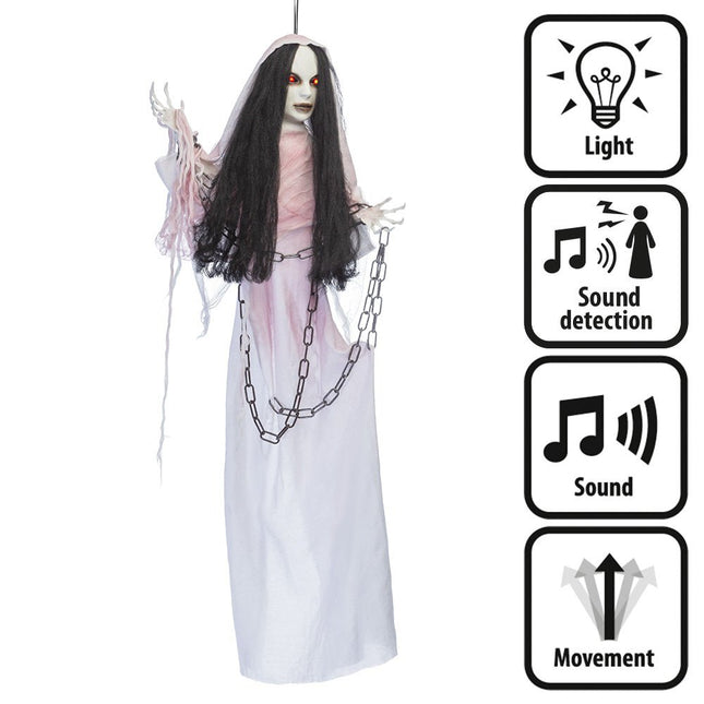 Halloween Pop Spook Geluid En Licht 1,2m van Boland koop je bij Partywinkel