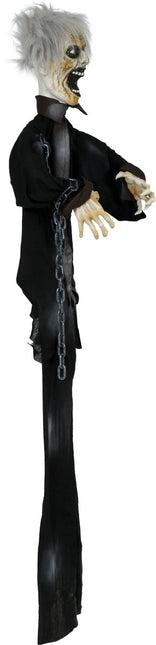 Halloween Pop Zombie Met Licht, Geluid En Beweging 1,7m van Fiestas Guirca koop je bij Partywinkel