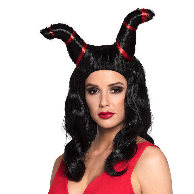Halloween Pruik Demoon van Boland koop je bij Partywinkel