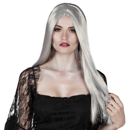 Halloween Pruik Grijs van Boland koop je bij Partywinkel