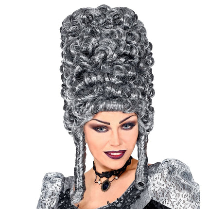Halloween Pruik Grijs Gothic van Widmann koop je bij Partywinkel