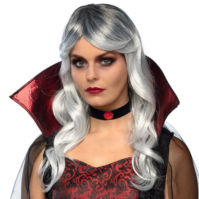 Halloween Pruik Grijs Vampier van Boland koop je bij Partywinkel