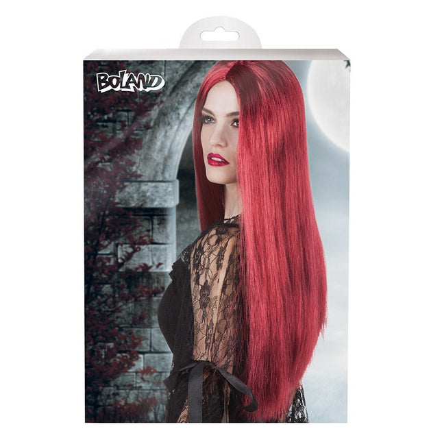 Halloween Pruik Heks Rood van Boland koop je bij Partywinkel