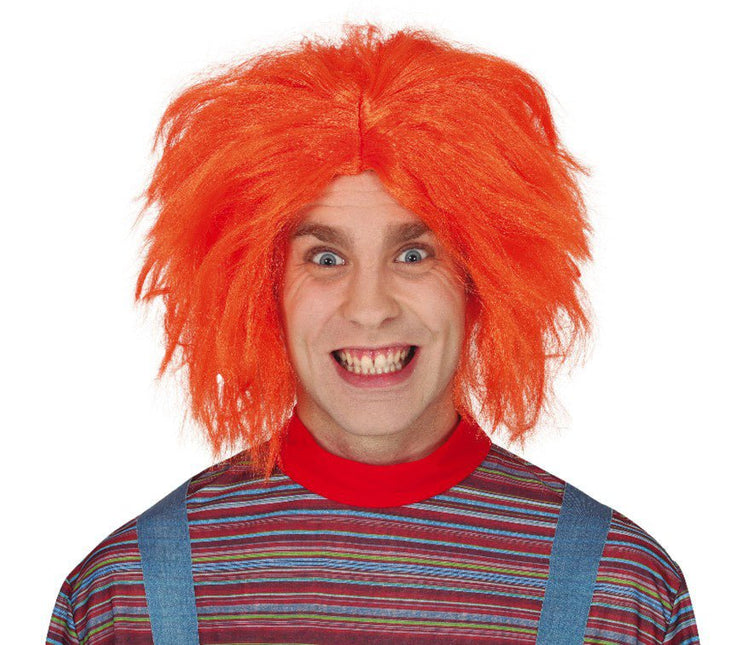 Halloween Pruik Oranje van Fiestas Guirca koop je bij Partywinkel