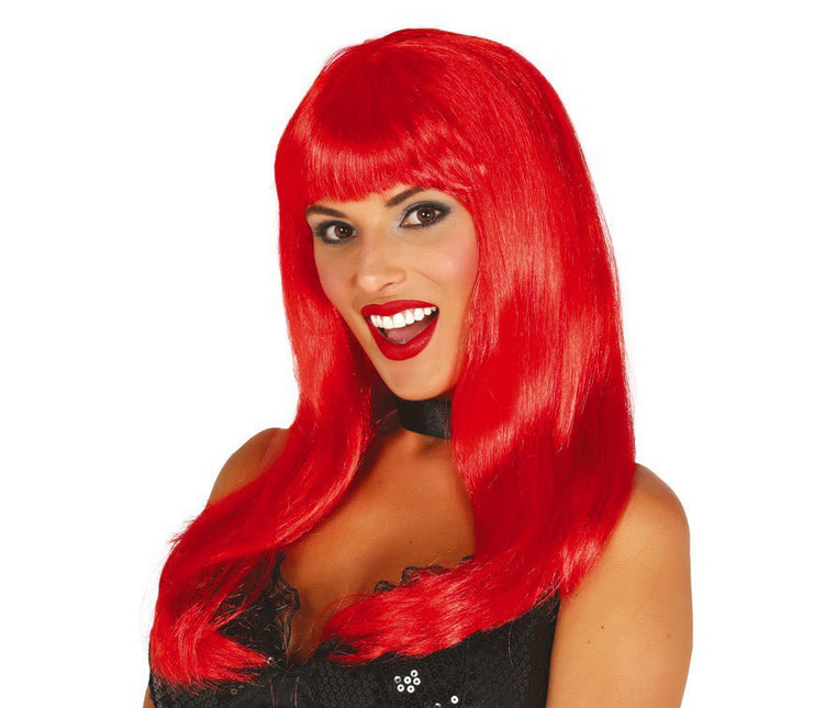 Halloween Pruik Pony Rood van Fiestas Guirca koop je bij Partywinkel