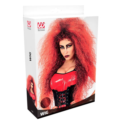 Halloween Pruik Rood Wilde Duivel van Widmann koop je bij Partywinkel