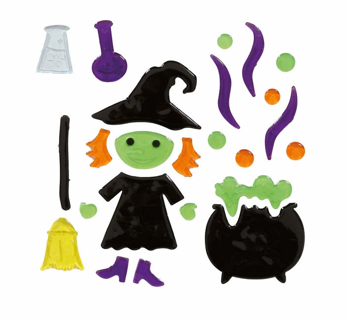 Halloween Raamdecoratie Heksen Ketel van Fiestas Guirca koop je bij Partywinkel