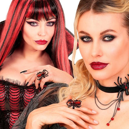 Halloween Ring Rood Spin van Widmann koop je bij Partywinkel