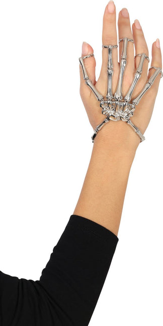 Halloween Ring Zilver Skelet van Fiestas Guirca koop je bij Partywinkel