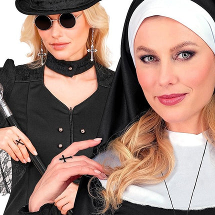 Halloween Ring Zwart Kruis van Widmann koop je bij Partywinkel